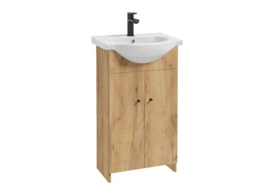 Szafka z umywalką Venus 50 dąb złoty