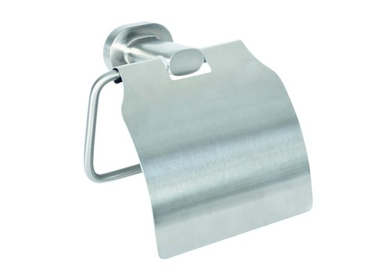 Uchwyt na papier Go z klapką satyna/nikiel