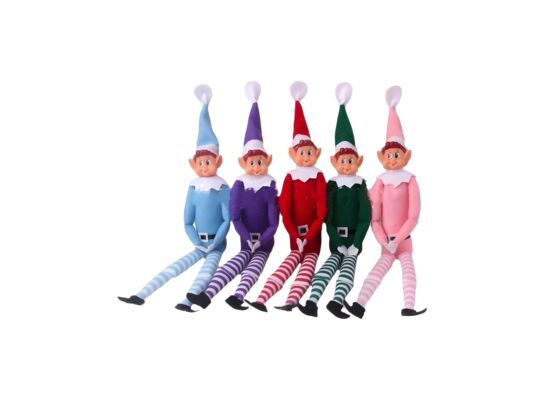 Świąteczny elf psotnik 40 cm różne kolory