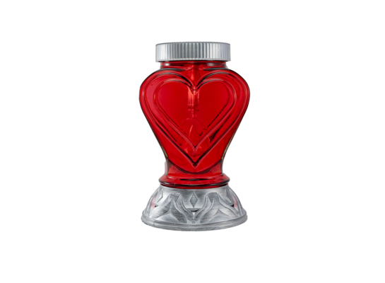 Znicz solarny P 109 serce czerwony