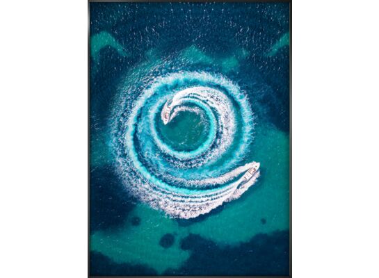 Obraz w ramie ArtBox Boat Whrl 50 x 70 cm