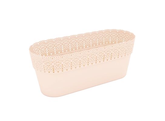 Osłonka BELLA owalna 30 cm jasnobeżowy