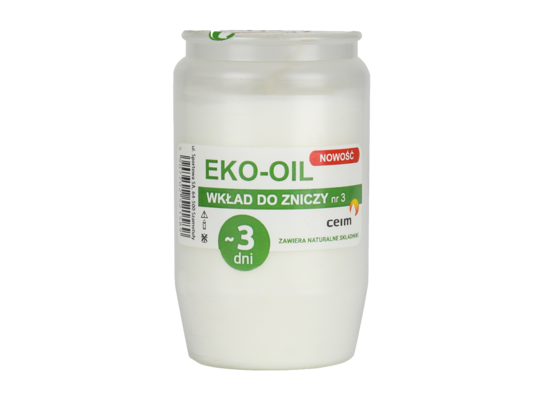 Wkład zniczowy olejowy EKO OIL nr3 11 cm 3 dni
