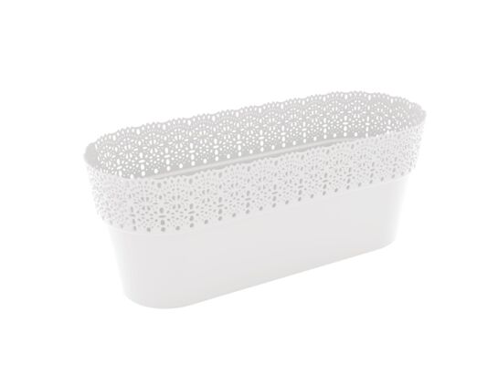 Osłonka BELLA owalna 38 cm biały