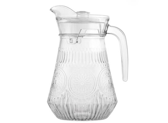 Dzbanek z pokrywką Daisy do zimnych napojów 1,2 l transparentny