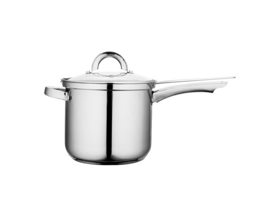 Garnek nierdzewny Fabio 18 cm 3,6 l wysoki z koszykiem srebrny