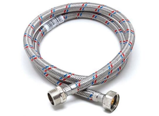 Wężyk nierdzewny 1/2" x 3/8" 50 cm WZ Fluvius