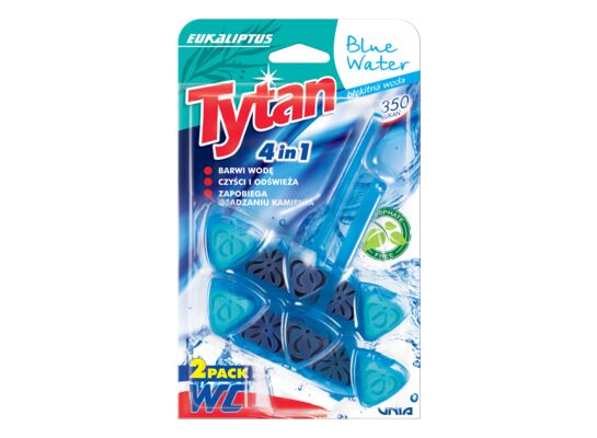 Zawieszka do WC 4w1 Blue Water eukaliptus 2x40g Tytan