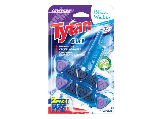 Zawieszka do WC 4w1 Blue Water lawenda 2x40g Tytan