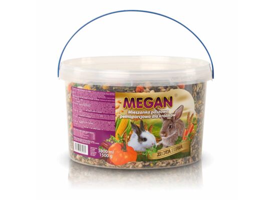 Naturalny pokarm pełnoporcjowy dla królików 1500 g MEGAN