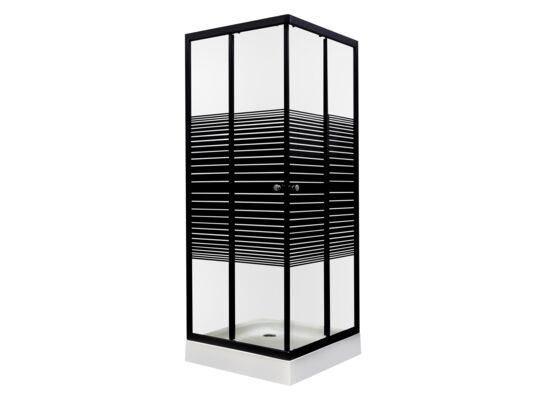 Kabina natryskowa Pico Black 70 z brodzikiem Kerra