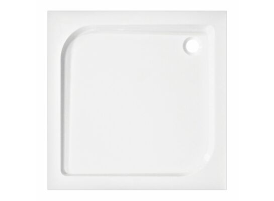 Brodzik akrylowy Victor Plus 90 x 90 cm kwadratowy biały Kerra