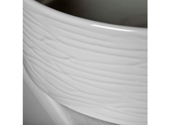 Umywalka nablatowa KR-74 ryflowana 40,5 cm Kerra