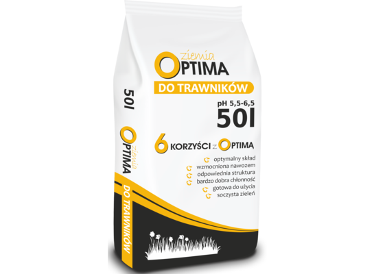 Ziemia do trawników 50 l Optima
