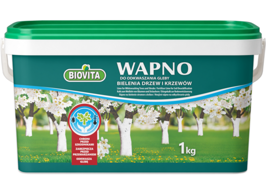 Wapno do bielenia i odkwaszania gleby wiaderko 1 kg a`240 Biovita