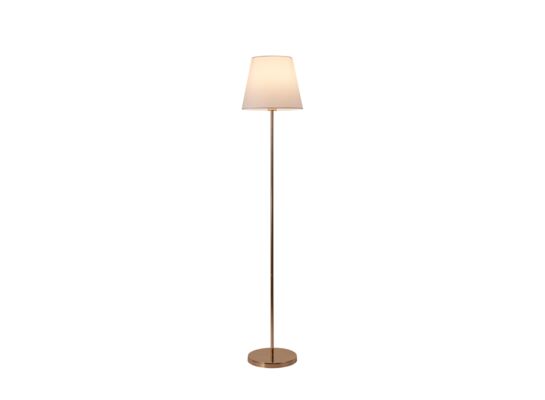 Lampa nocna Artemis 150 cm złoty abażur biała podstawa