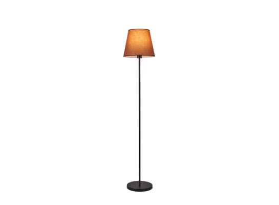 Lampa nocna Artemis 150 cm cappuccino abażur czarna podstawa
