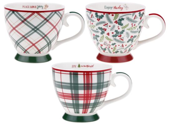 Kubek Christmas 440 ml z porcelany NB 91459 różne wzory 1 szt.