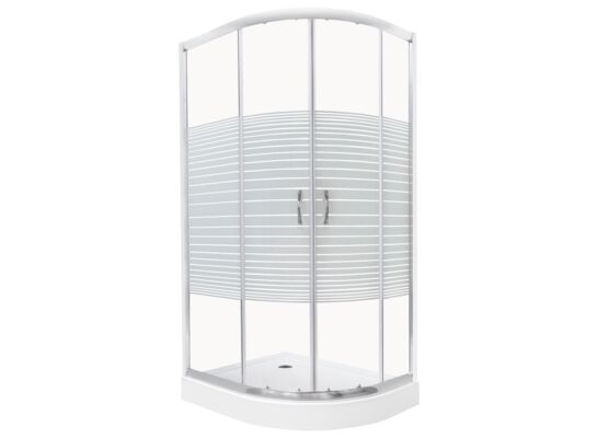 Kabina natryskowa Madera 100 x 80 cm lewa z brodzikiem Kerra
