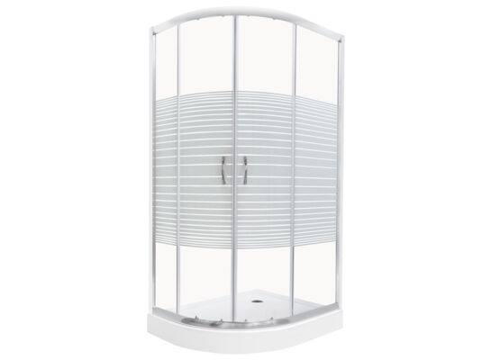 Kabina natryskowa Madera 100 x 80 cm prawa z brodzikiem Kerra
