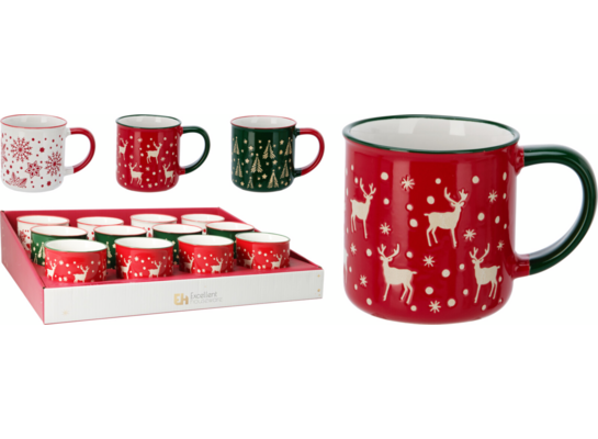 Kubek świąteczny 250 ml mix kolorów 1 szt.