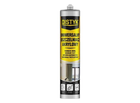 Uniwersalny uszczelniacz akrylowy 280 ml DISTYK