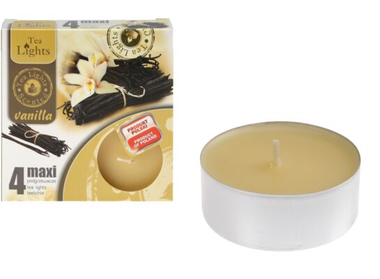 Podgrzewacze Wanilia maxi 4 sztuki żółty