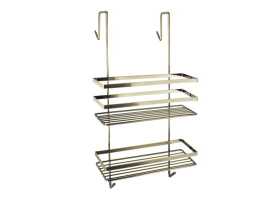 Półka pod prysznic 1708 złoto antyczne zawieszana podwójna AWD INTERIOR