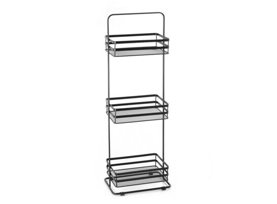 Regał stalowy 1885 czarny 3 półki ażurowe AWD INTERIOR