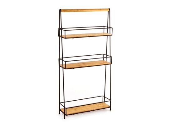 Regał 1935 trzypoziomowy czarny bambus AWD INTERIOR