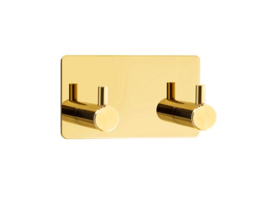 Wieszak ścienny 1992 złoty 2 haczyki przyklejany AWD INTERIOR