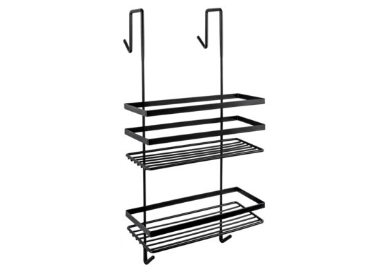 Półka pod prysznic 1778 czarna matowa zawieszana loft AWD INTERIOR