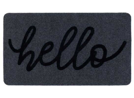 Wycieraczka Flock New 40 x 60 cm Hello szary