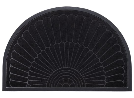 Wycieraczka Tivoli 60 x 90 cm rozeta półokrąg czarny
