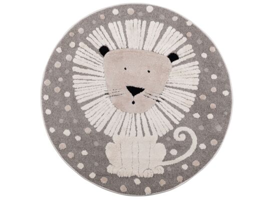 Dywan Elio 120cm koło lew ivory szary