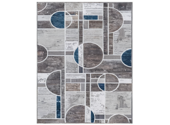 Dywan Rosaline 60 x 100 cm geometria niebieski