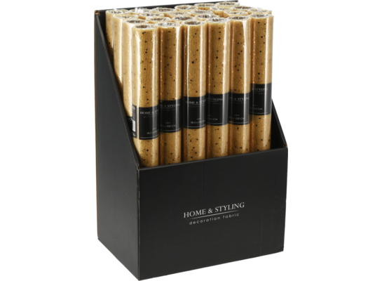 Tkanina dekoracyjna z brokatem 38 x 200 cm złota 1 szt.