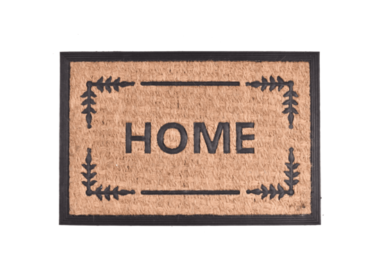 Wycieraczka Panama kokosowa guma Home 40 x 60 cm czarno-brązowy