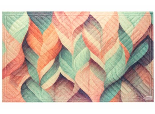 Wycieraczka materiałowa Warkocze 45 x 75 cm wielokolorowy