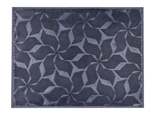 Wycieraczka gumowa Kwiaty 55,3 x 41,2 cm czarny