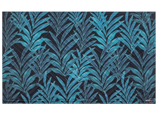 Wycieraczka materiałowa Tropikalna 45 x 75 cm zielono-czarny