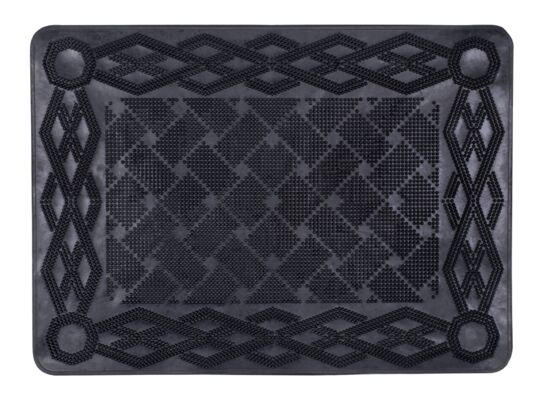 Wycieraczka gumowa prostokątna ZigZag 57,2 x 42 czarny