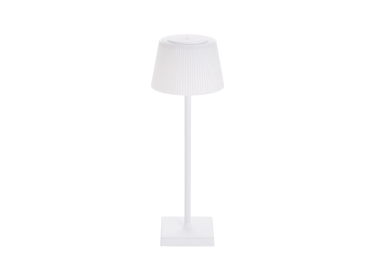 Lampa stołowa LED 9 x 9 x 25 cm biała