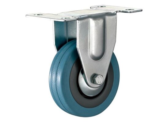 Zestaw jezdny z kołem szarym śr. 100mm/65kg płytka stała