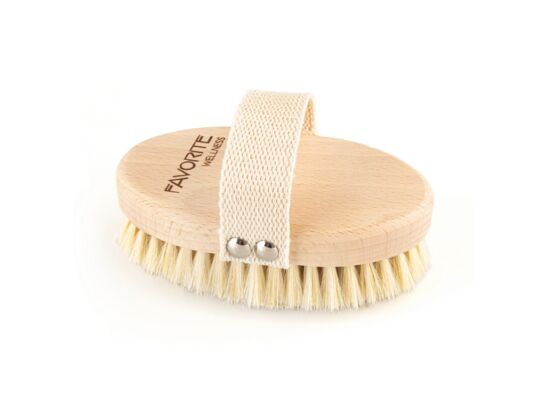 Szczotka do masażu ciała FAVORITE 1869 tampico i włosie kozie