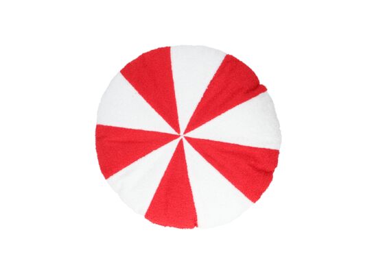 Poduszka świąteczna cukierek 38 cm biało-czerwona