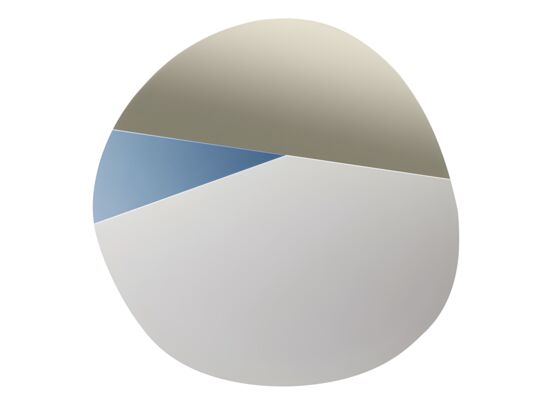 Lustro wiszące Veida 30 x 30 cm szaro-niebieski