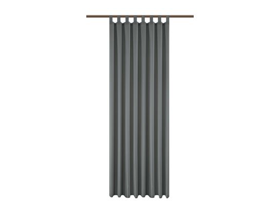Zasłona ogrodowa na szelkach z rzepami Terra 150 x 220 cm antracytowa