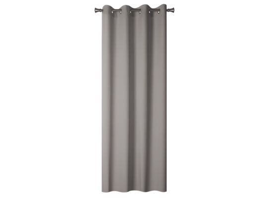 Zasłona z kółkami Oxford 140 x 245 cm szary