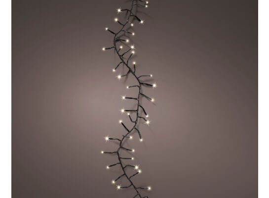 Lampki zewnętrzne LED 1272LED 20 m czarny/ciepły biały